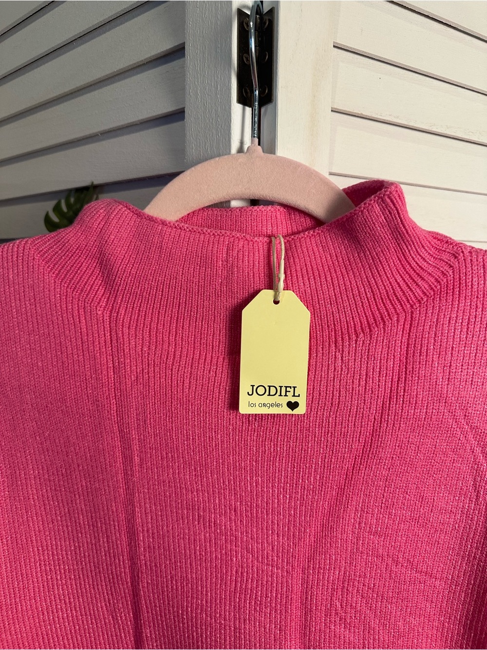 JODIFL Hot Pink over sized Sweater - Picture 4 of 6